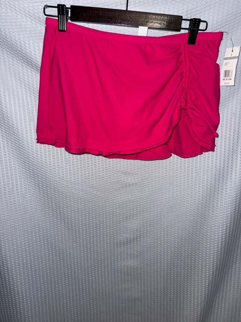 Crown & Ivy Women's Ruched Swim Skirt Pink Size S